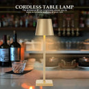 LED Rechargeable Modern Touch Desk Lamp in a stylish setting with warm light ambiance.