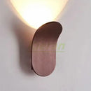 Wall Lamp: Mid-Century Modern Japanese Style showcasing a leaf-inspired design with warm LED lighting.