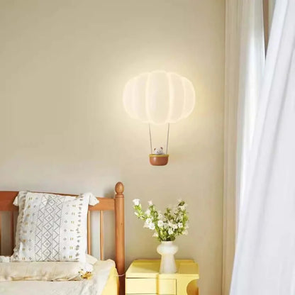 Wall Light Fixtures, Wall Light Fixtures, Wall Light Fixtures, Charming Pumpkin Hot Air Balloon Wall Lamp for Kids' Rooms