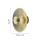 Radiant Modern Glass Wall Lamp - Elegant & Efficient