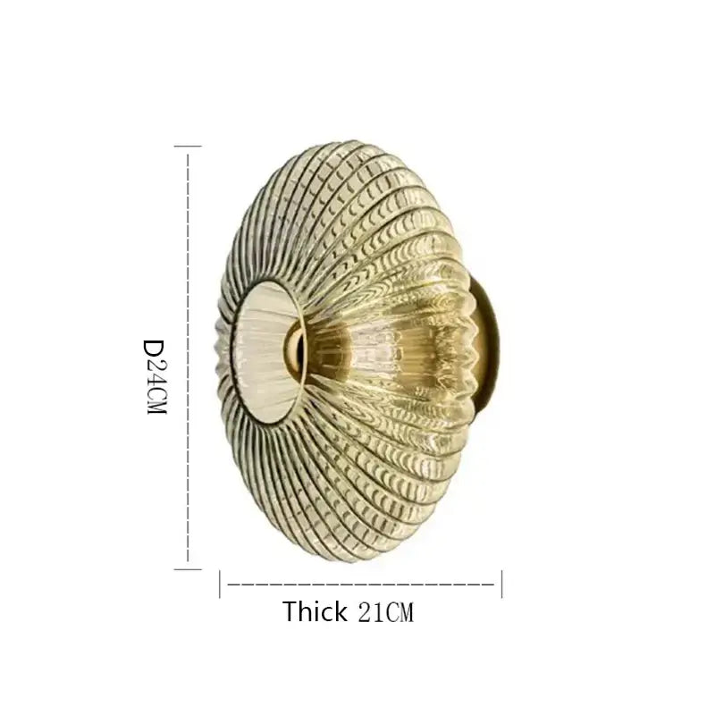 Radiant Modern Glass Wall Lamp - Elegant & Efficient