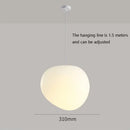 Simple Nordic Restaurant Pebble Chandelier with adjustable 1.5-meter hanging line and sleek design.