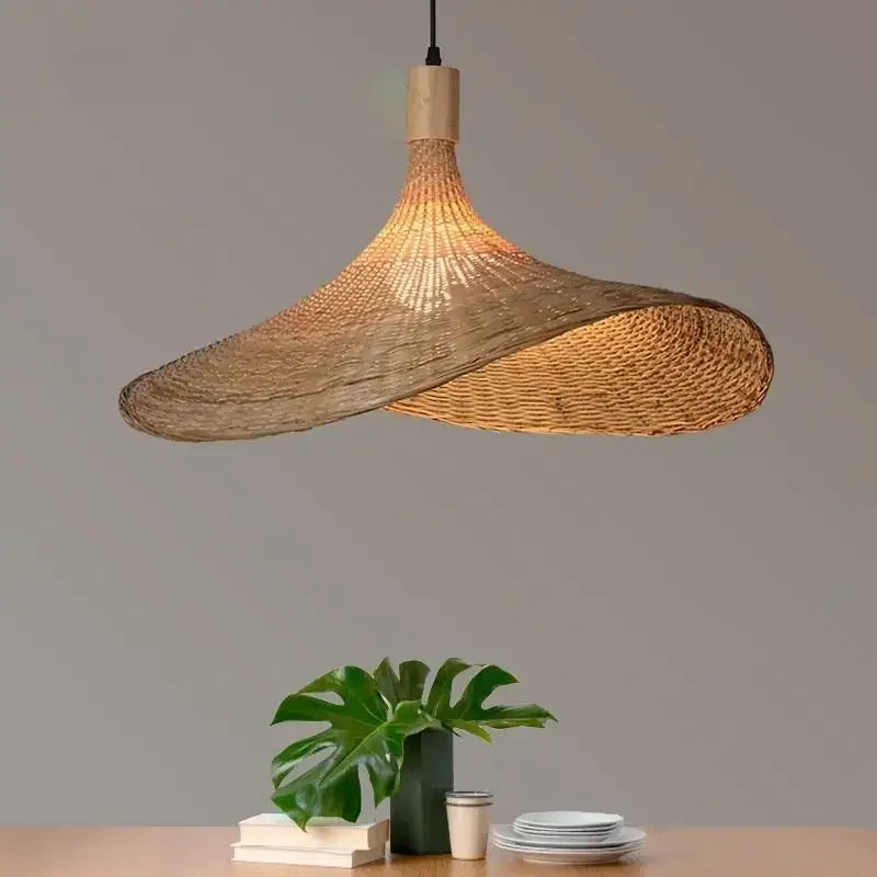 Rattan Hand Woven Hanging Lamp - Stylish Lighting