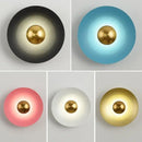 Colourful 30 cm Modern Circle Wall Light with Gold in various colors and designs ideal for contemporary decor.