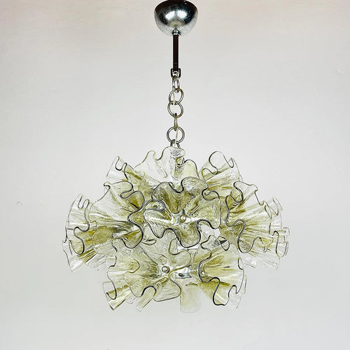 Luxury Flower-Shaped Glass Chandelier 45cm