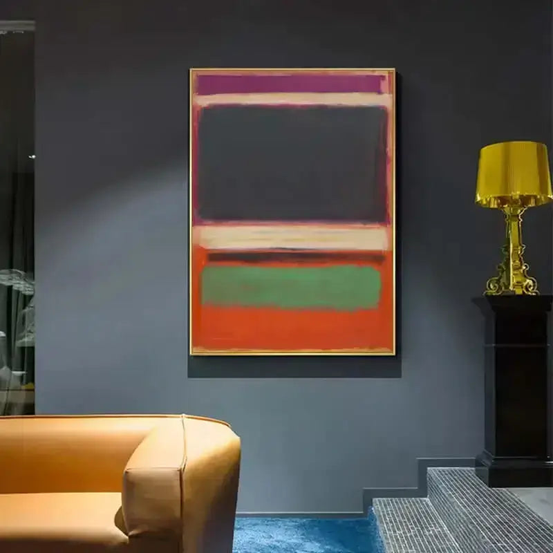Rothko-Inspired Posters: Dive into Warm Abstract Tones | Varied Sizes