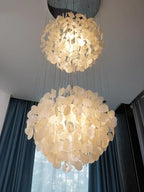 70s Retro Shell Pendant Light