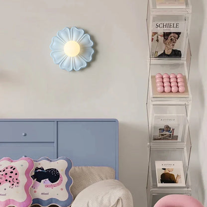 Modern Colorful Flower Wall Lamp – Decorative Lighting for Kids