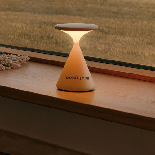 Designer Rechargeable Table Lamp for Bedroom Living Room Sofa Side Study Bedside Modern Luxurious High-end Feeling LED Light