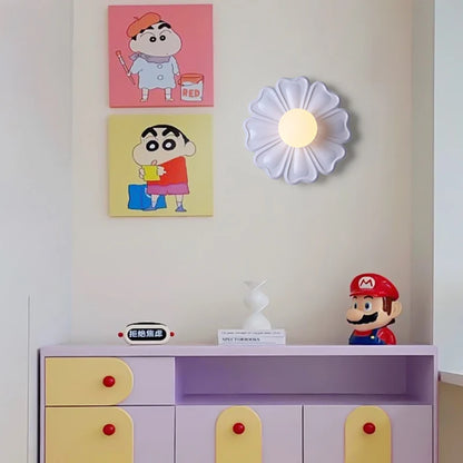 Modern Colorful Flower Wall Lamp – Decorative Lighting for Kids