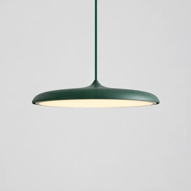 Nordic Minimalist Disc Pendant Light | Orange, Pink, Blue, Green
