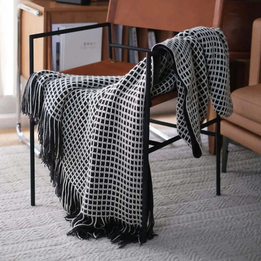 Blankets, Blankets, Blankets, Ultra Modern Throw Blanket with Tassel