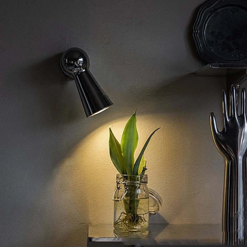 Novelty Chrome Metal Wall Lamp