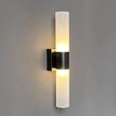 Large Modern LED Wall Lamp (42cm) featuring a sleek design with acrylic lampshade and stylish black finish.