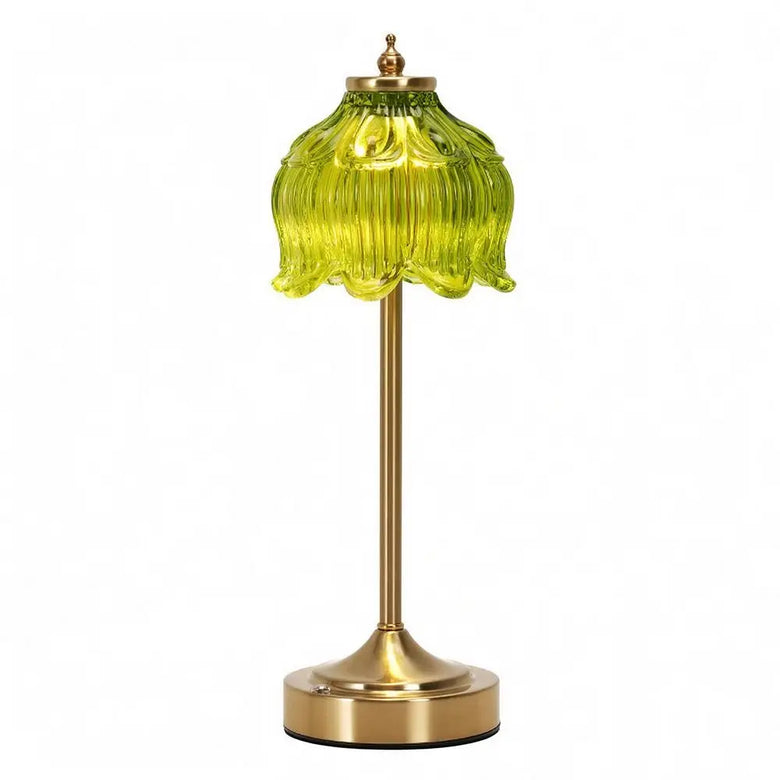 Art-Deco Glass Cordless Table Lamp: 8 styles