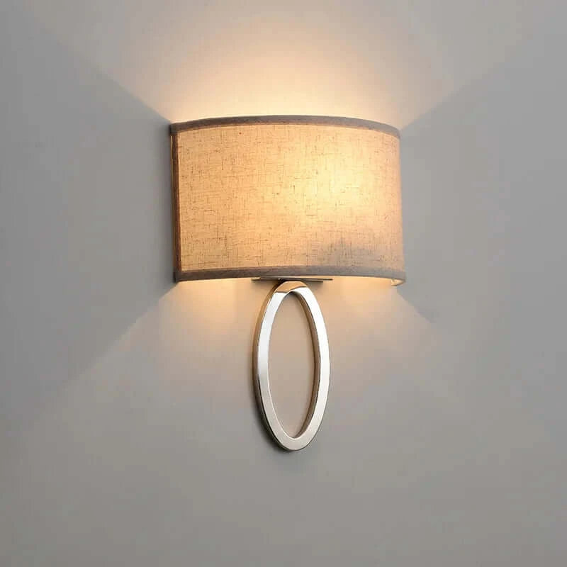 Wall Light Fixtures, Wall Light Fixtures, Wall Light Fixtures, Classic American Bedside Lamp with Fabric Lampshade