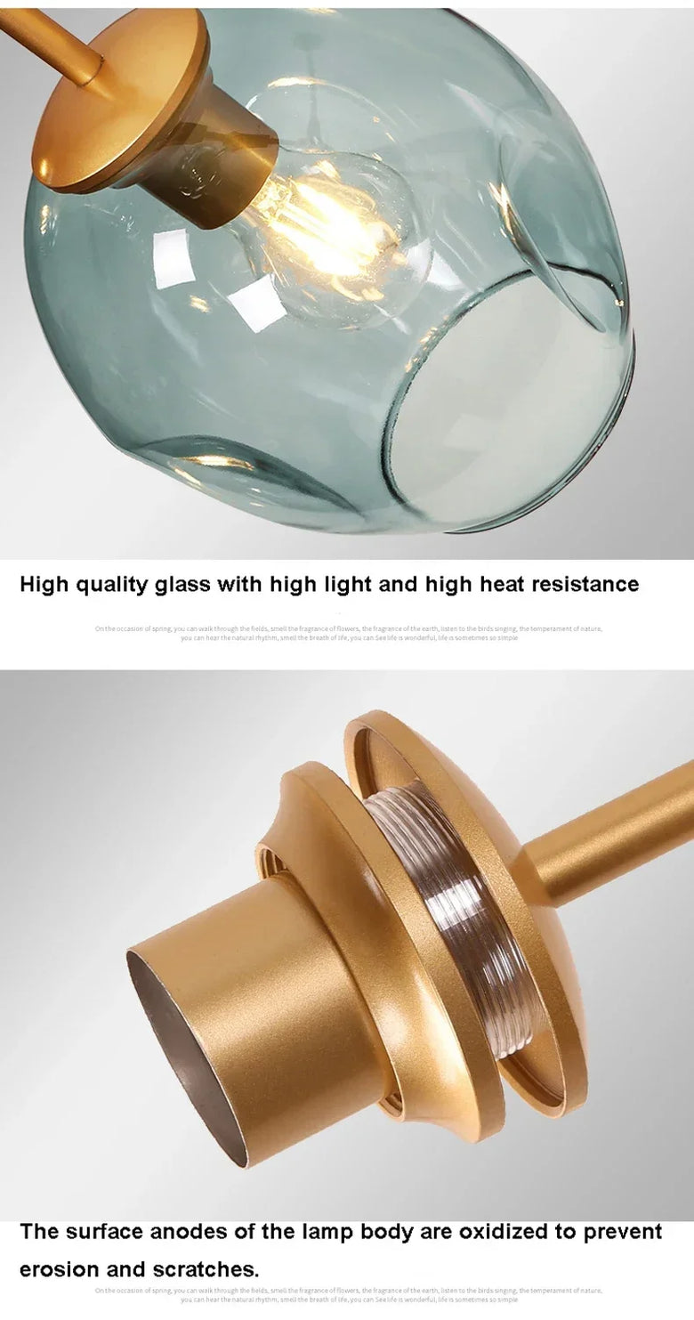 Nordic Molecular Glass Chandelier