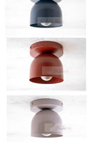 Compact Iron Ceiling Light with Dome Shade