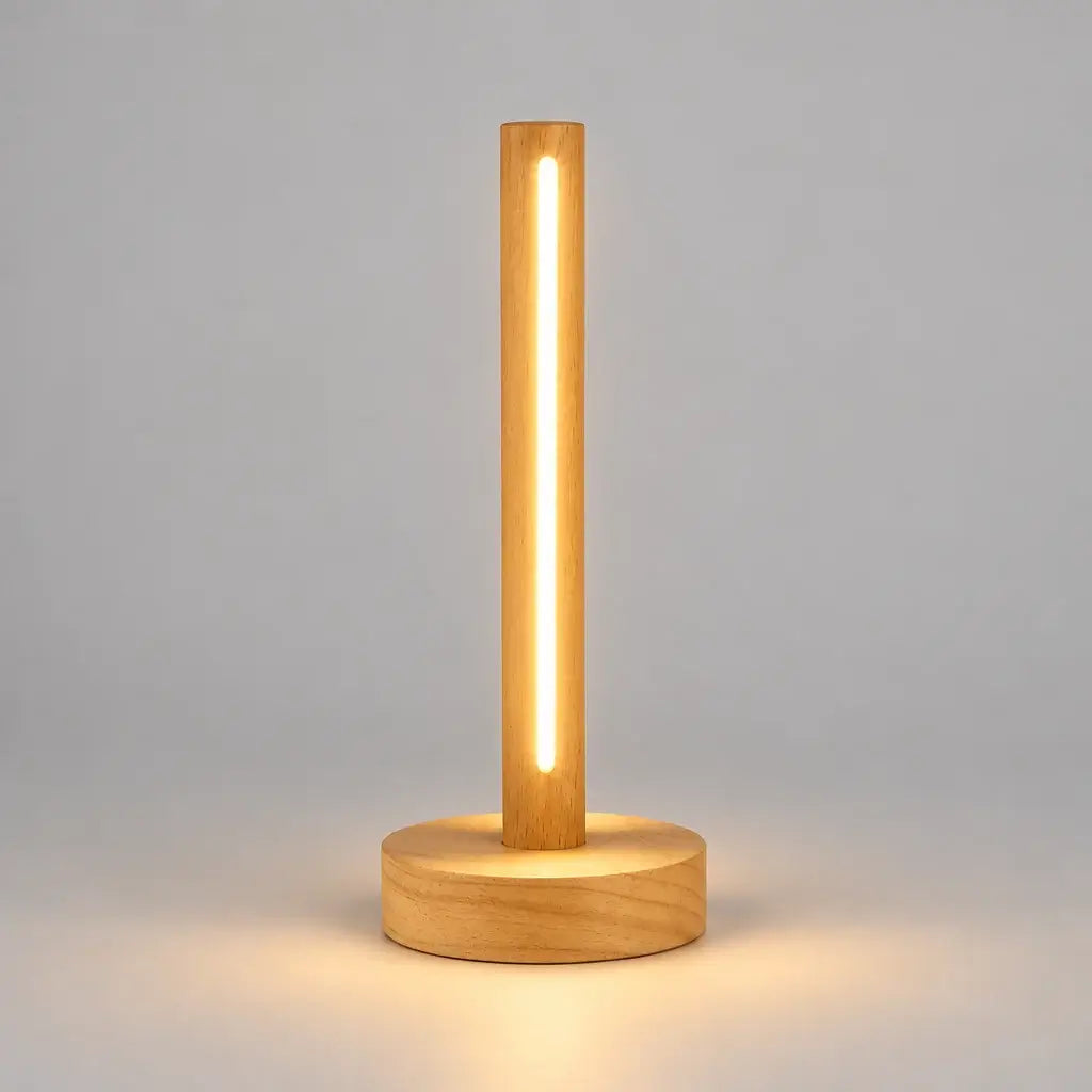 Cordless Wood Table Lamp