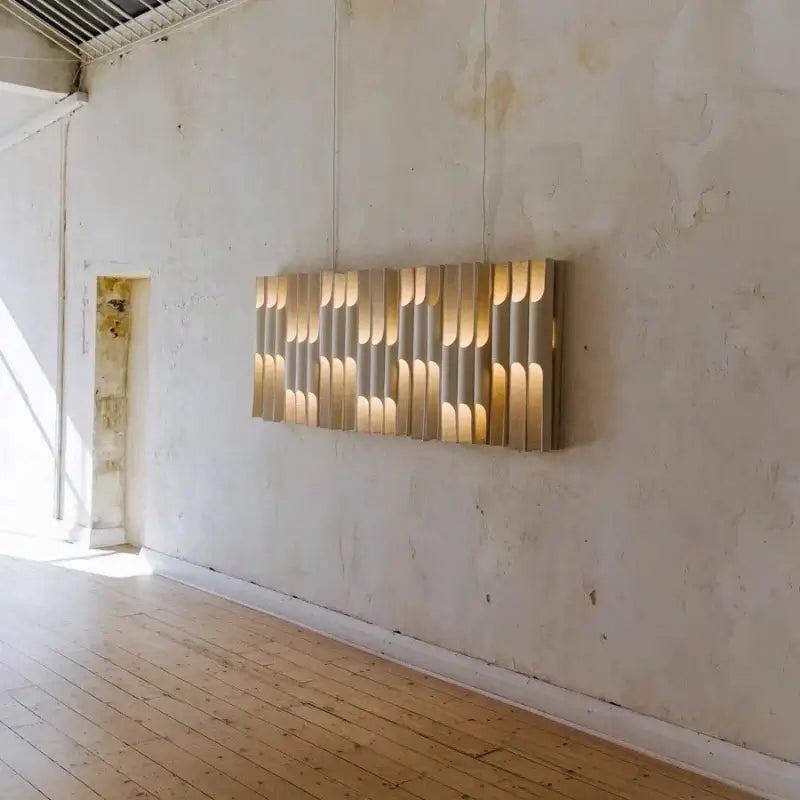 Modern Vertical LED Wall Lamp – Minimalist Aluminum Up & Down Light in a contemporary interior with soft lighting.