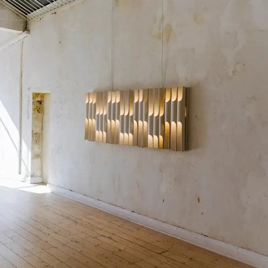 Modern Vertical LED Wall Lamp – Minimalist Aluminum Up & Down Light in a contemporary interior with soft lighting.