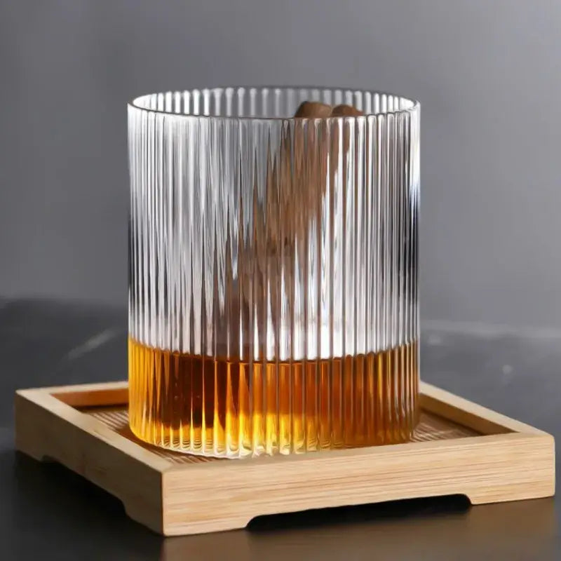 300ML Ribbed Mid-Century Modern Glass Set