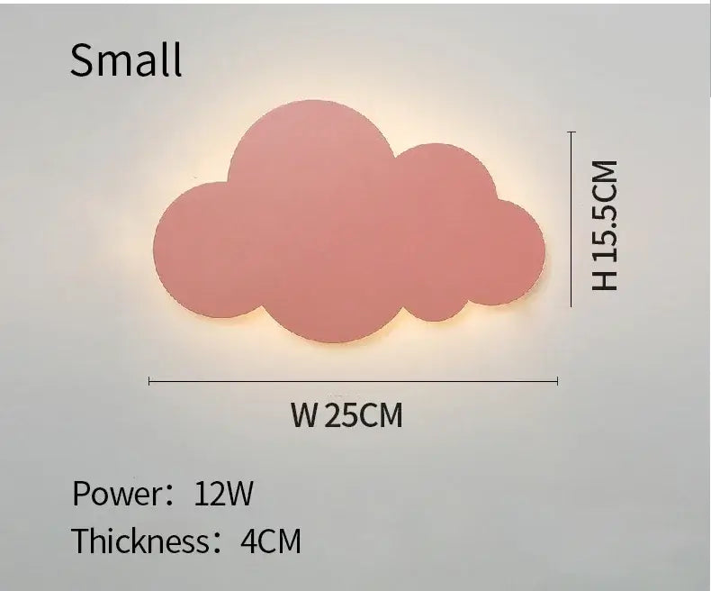 Applique murale nuage à LED pour chambre de bébé ou chambre à coucher