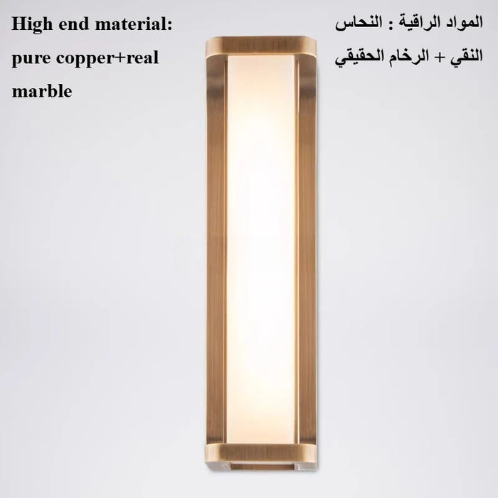 Highend Brass & Marble Wall Light