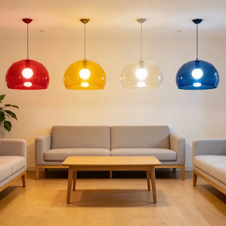 Colourful Transparent Acrylic Pendant Light
