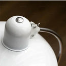 Bedside Table Lamp - Timeless Design and Modern Functionality, top view of sleek lamp shade detail.