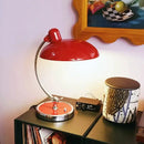 Bedside Table Lamp - Timeless Design and Modern Functionality with sleek red shade and sturdy base