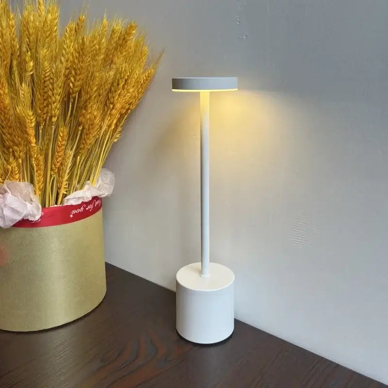 Retro Cordless Bistro Slim Stem Table Lamp – Rechargeable