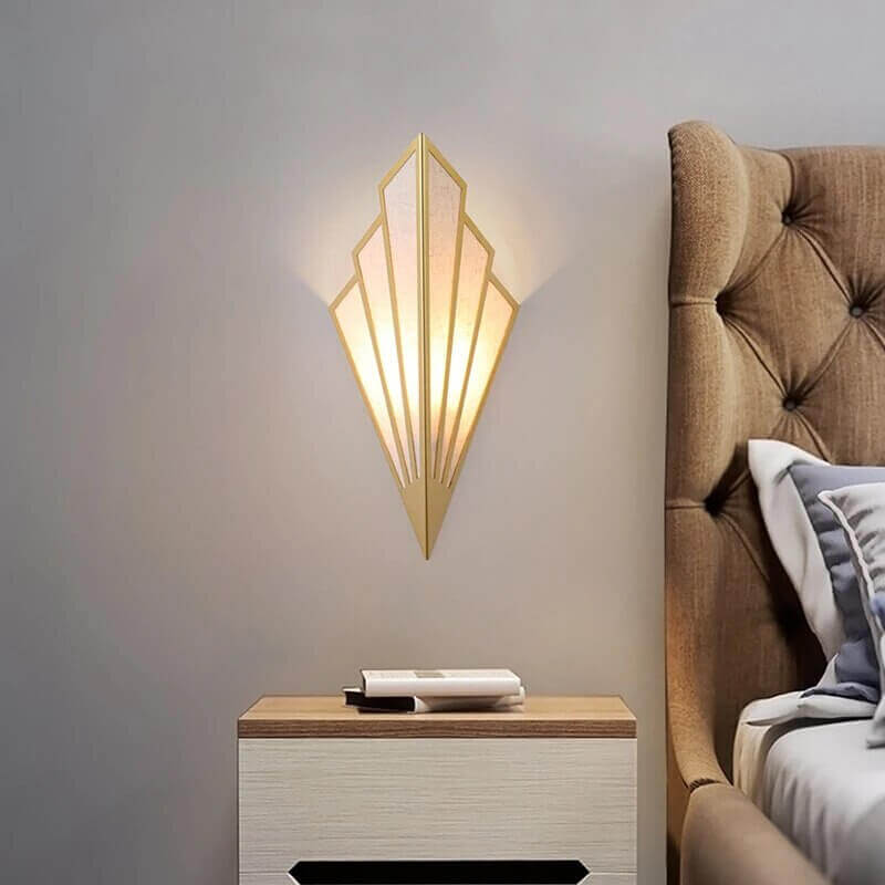 Wall Light Fixtures, Wall Light Fixtures, Wall Light Fixtures, Fan-shaped Art Deco Sconce