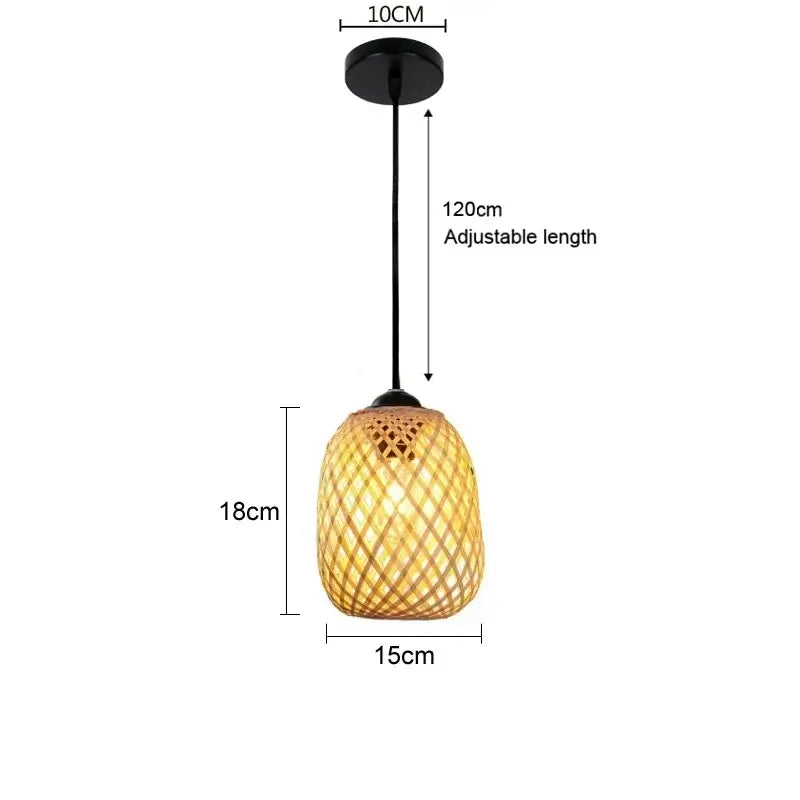 Eco-Friendly Rattan Pendant Lamp - Unique Design
