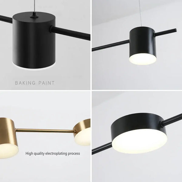 Hanging Minimalism Lights featuring sleek design and quality electroplating, ideal for stylish modern home decor.