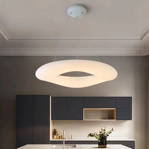 Modern LED Ring Pendant Light with Remote Control