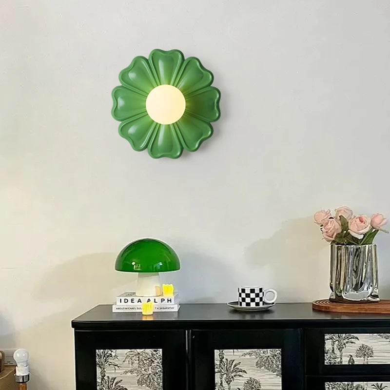 Modern Colorful Flower Wall Lamp – Decorative Lighting for Kids