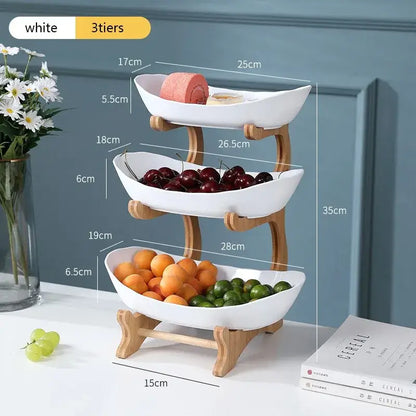 You will find Elegant Tiered Fruit Bowl - Space-Saving & Durable Design, £38.0 on www.nauradika.com in our collection: Bowls