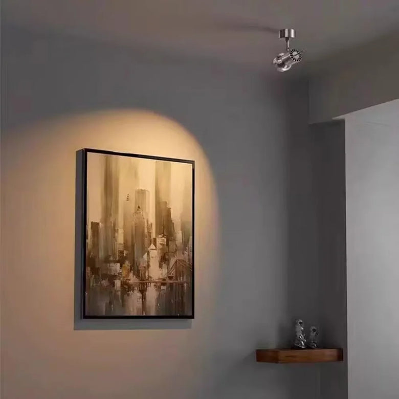 Adjustable, Rotatable Brushed Nickel Spotlight