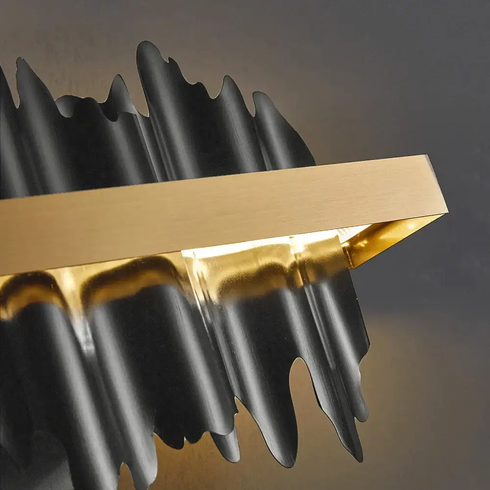 Striking Black & Gold Wall Lamp - Modern Luxury