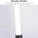 Close-up of the Postmodern Tube Pipe Wall Light showcasing the iron paint lamp body and fluorescent tube design.