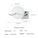Modern Chrome Wall Sconce with Glass Globe Shade