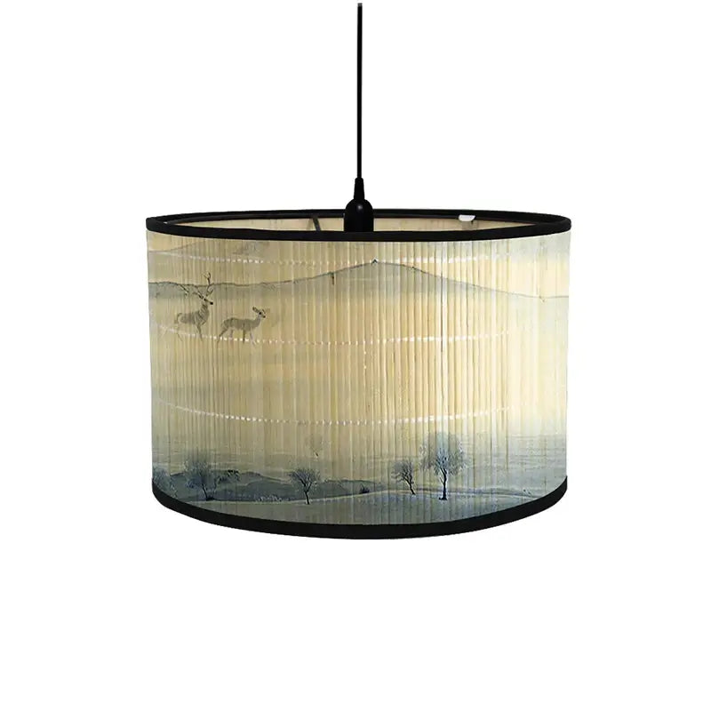 Japanese Style Bamboo Lamp Shade | Elegant Lighting