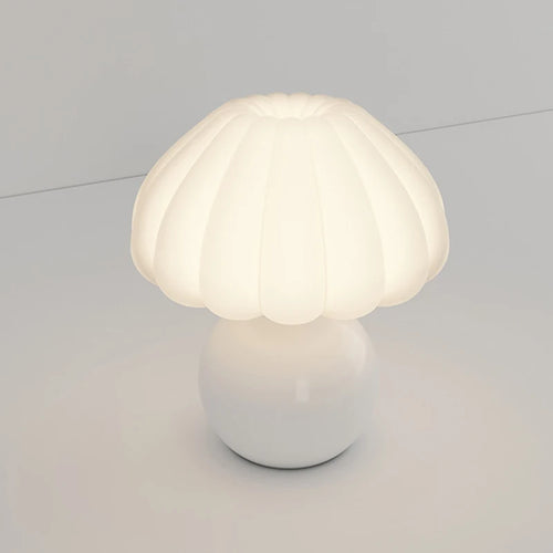 French Style Mushroom Table Lamp, Dimmable & Cordless