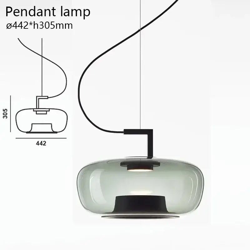 Nordic Simple Glass Chandeliers Designer Led Pendant Lamps For Living Room Bedroom Cafe Home Decor Lighting Suspension Luminaire