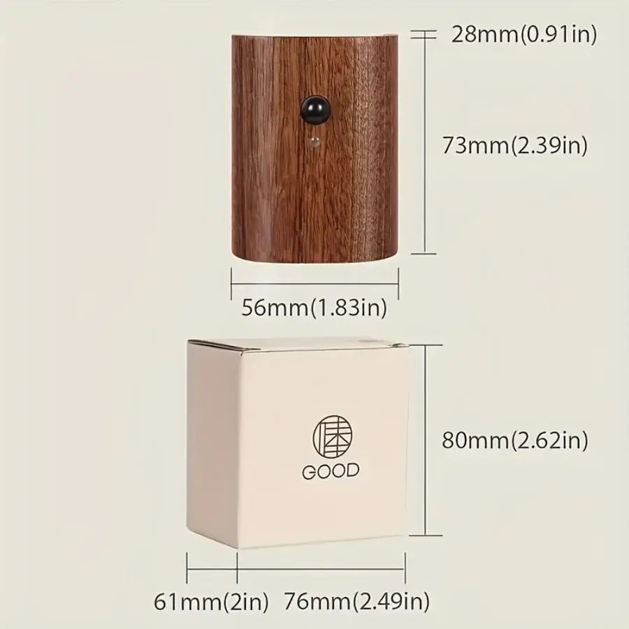 Wooden USB Rechargeable Wall Lamp - Elegant Lighting