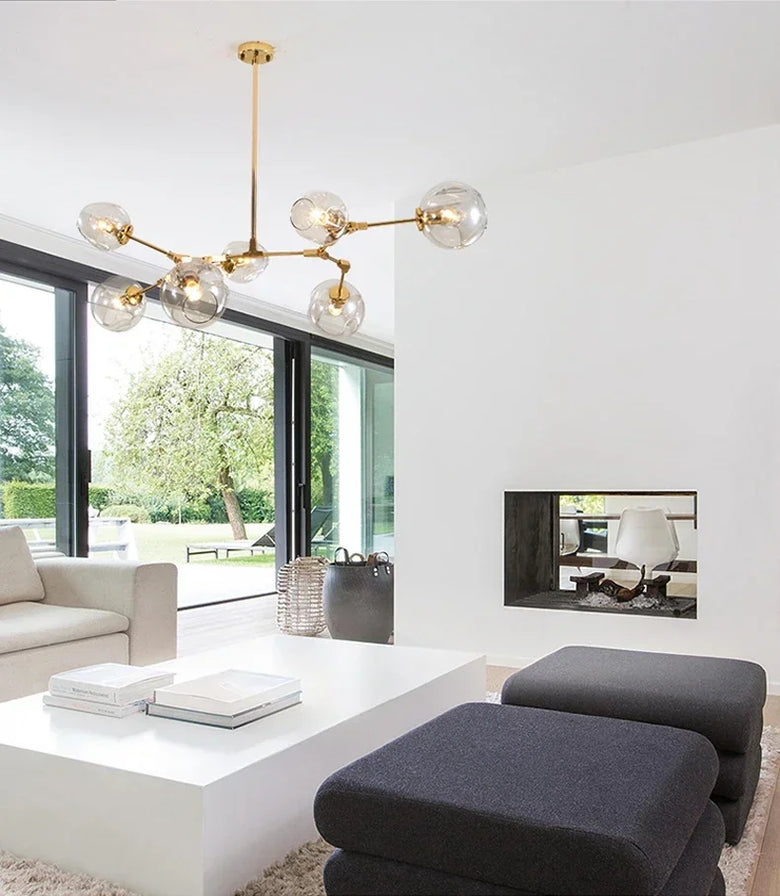 Nordic Molecular Glass Chandelier