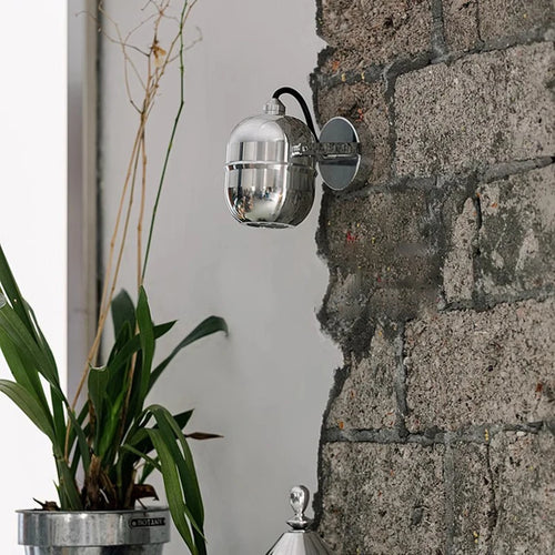 Chrome Wall Spotlight with Adjustable Arm
