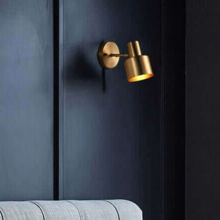 Wall Light Fixtures, Wall Light Fixtures, Wall Light Fixtures, Gold Wall Mounted Spot in Brass and Black Colours