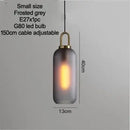 Grey Frosted Sphere Glass Hanging Lamp with adjustable cable and E27 bulb, perfect for any room decor.